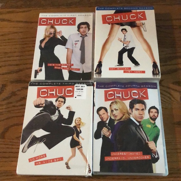 Chuck Seasons 1-4 DVDs - Picture 2 of 3